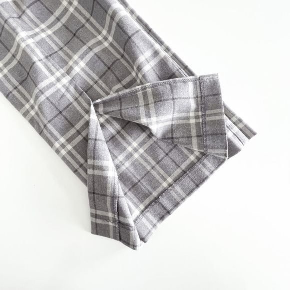 Stop Staring by Alfred Estrada Womens Midi Dress Bow Tie Plaid Gray Medium - Picture 6 of 12